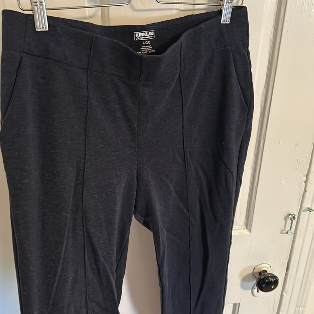 Kirkland Ladies Comfort Pant heathered navy blue